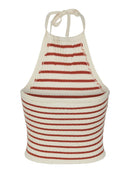 Neckholder-Top "gldPEPERGRINE" aus Rippstrick
