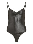 Schimmernder Body "gldSYLVIE" in dunkelgrau
