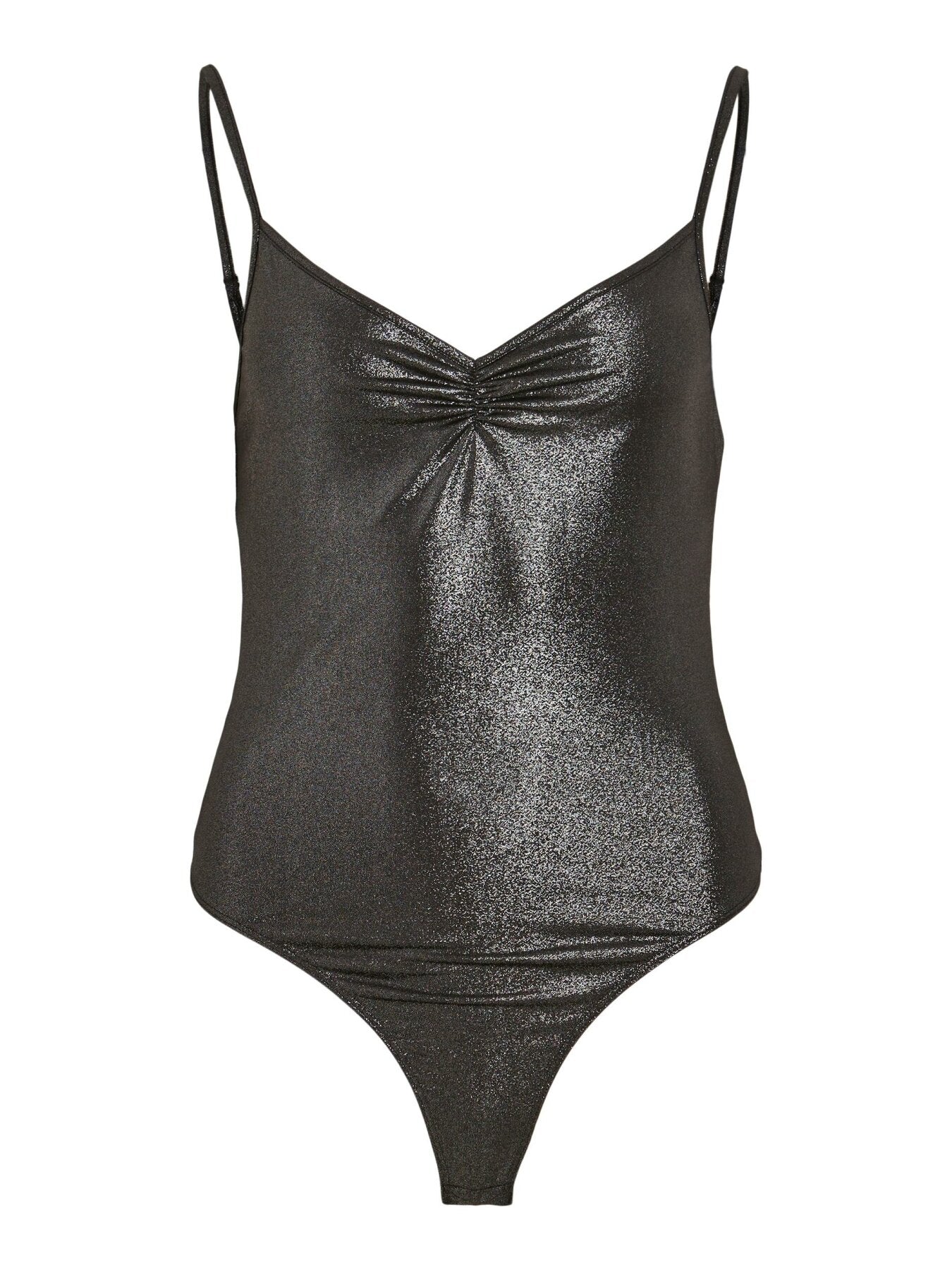 Schimmernder Body "gldSYLVIE" in dunkelgrau