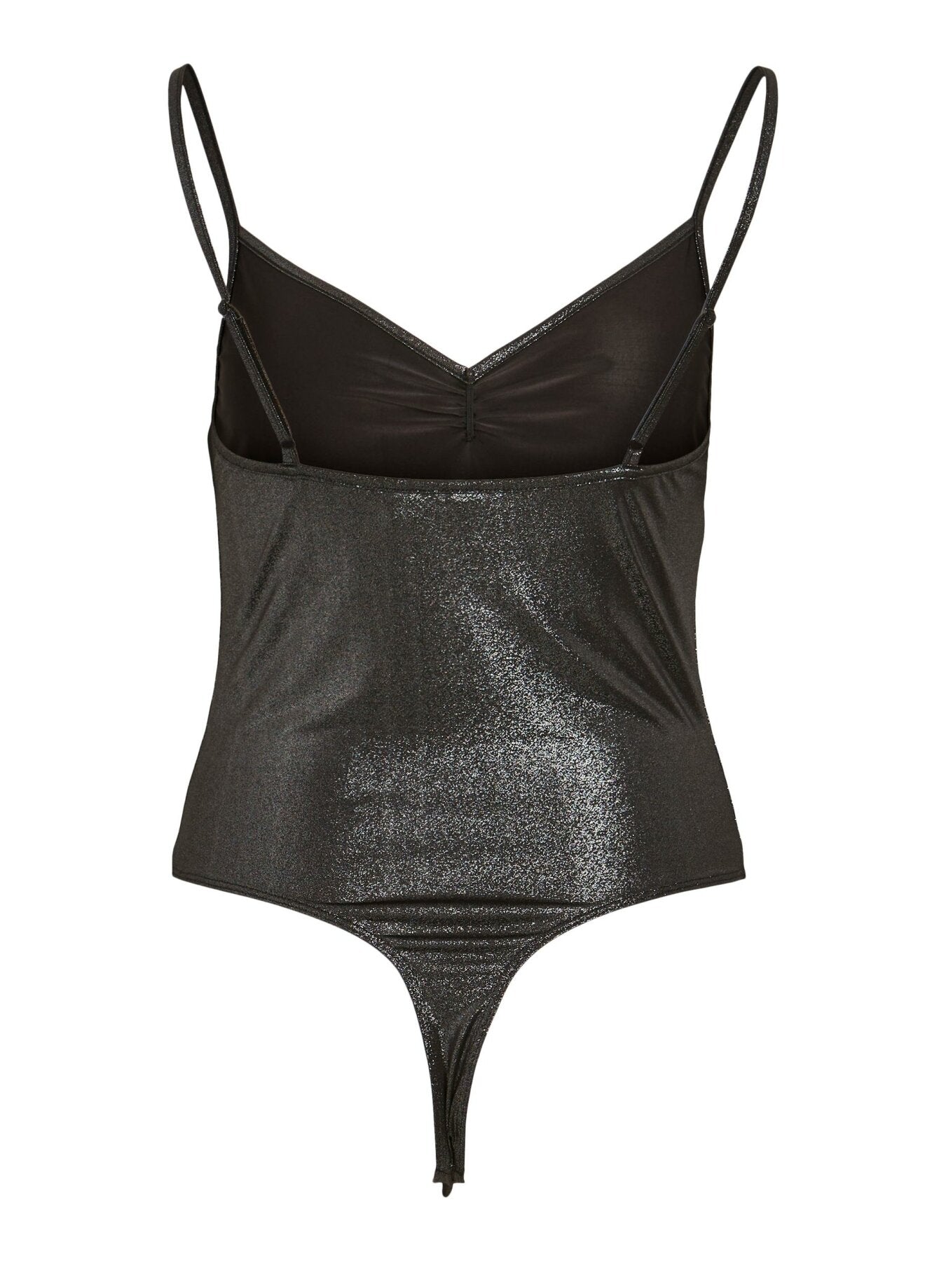 Schimmernder Body "gldSYLVIE" in dunkelgrau