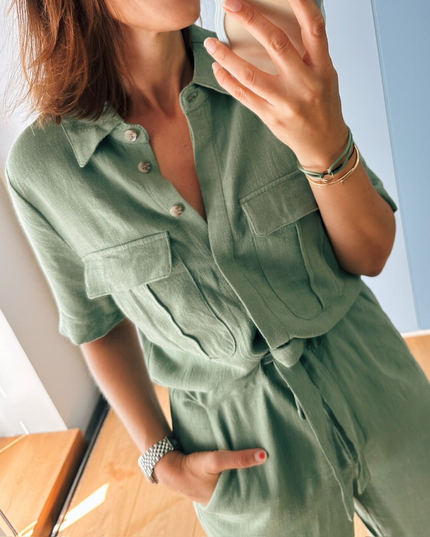 Jumpsuit "gldCARELLO" in grün