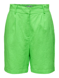 Leinen-Shorts "gldCARO" in grün