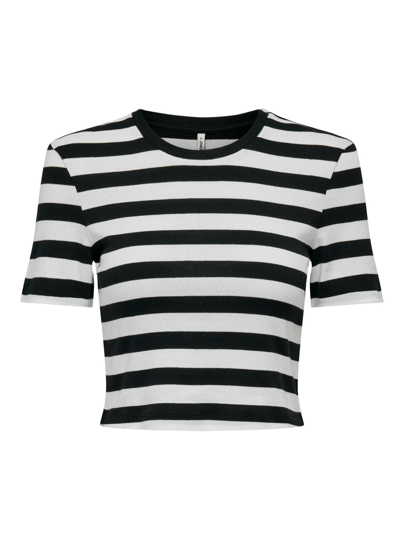 Crop Top "gldTALMA" in schwarz weiß gestreift