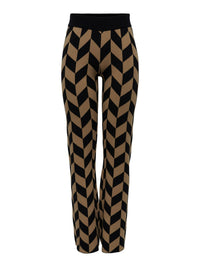 Gemütliche Hose "gldENYA" in schwarz und braun