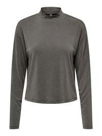 Langarmshirt "gldFREELIFE" in grau