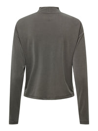 Langarmshirt "gldFREELIFE" in grau