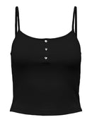 Top "gldUNINA HEART BUTTON" Black