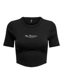 T-Shirt "gldOLA" in schwarz
