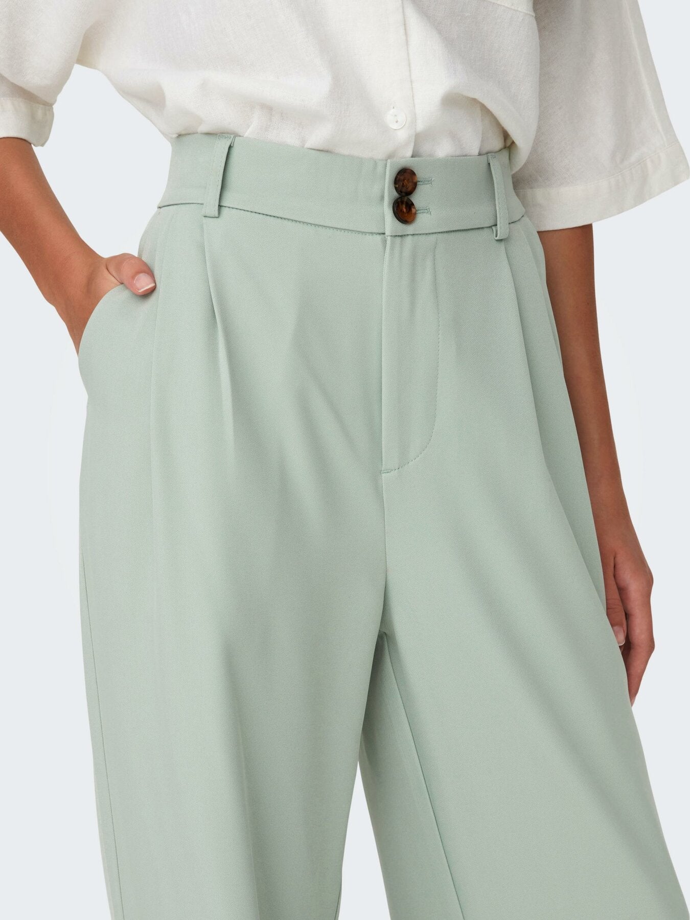 Hose mit weitem Beinschnitt "gldISABELLE" in mint