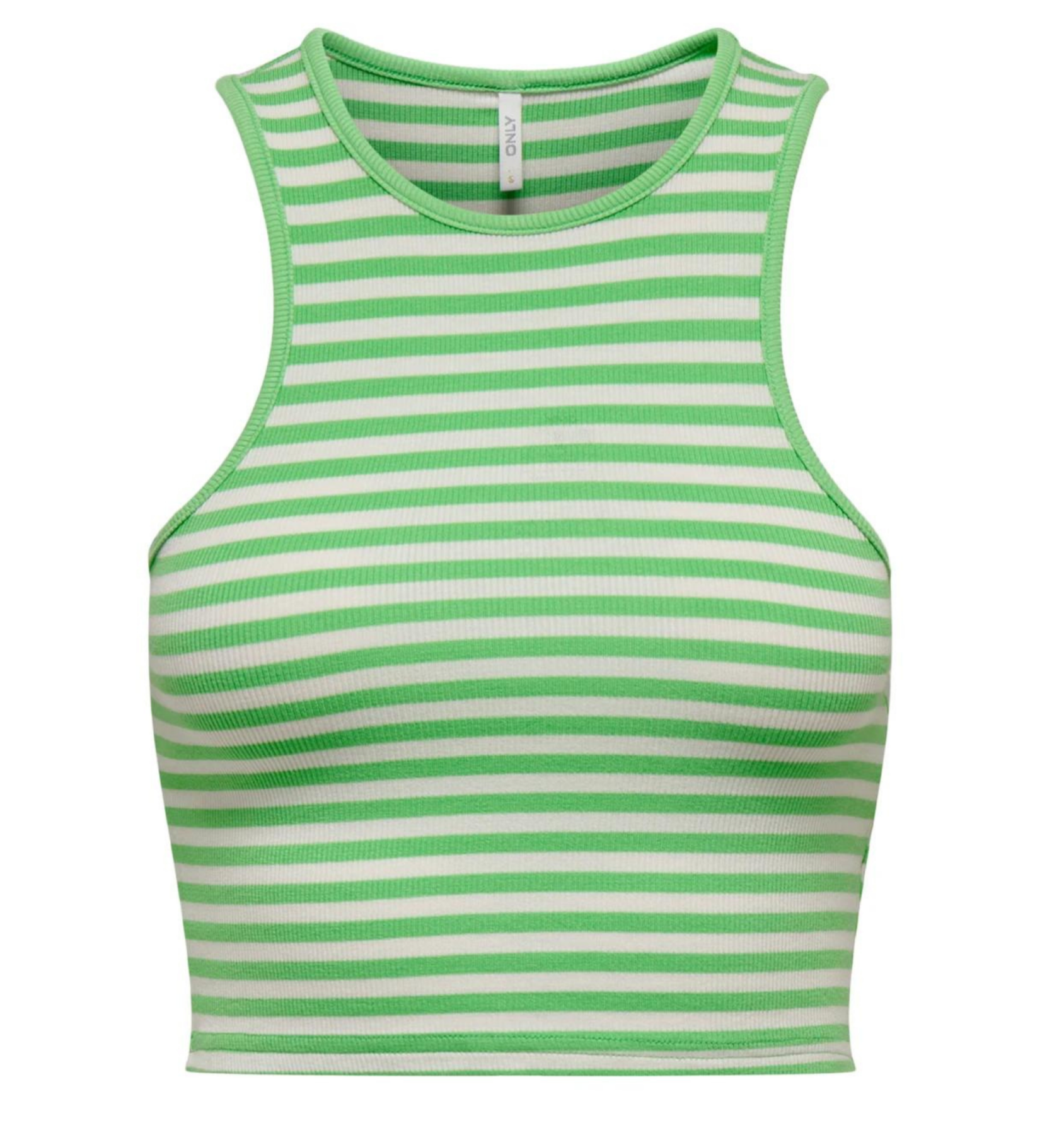 Crop Top "gldBELIA" gestreift in Summer Green