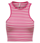 Crop Top "gldBELIA" gestreift in Fuchsia Purple