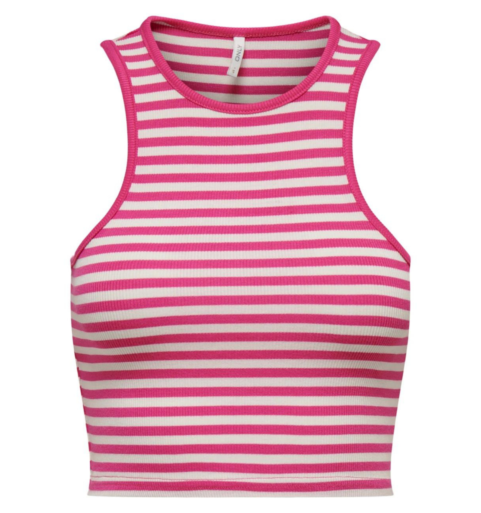 Crop Top "gldBELIA" gestreift in Fuchsia Purple