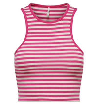 Crop Top "gldBELIA" gestreift in Fuchsia Purple