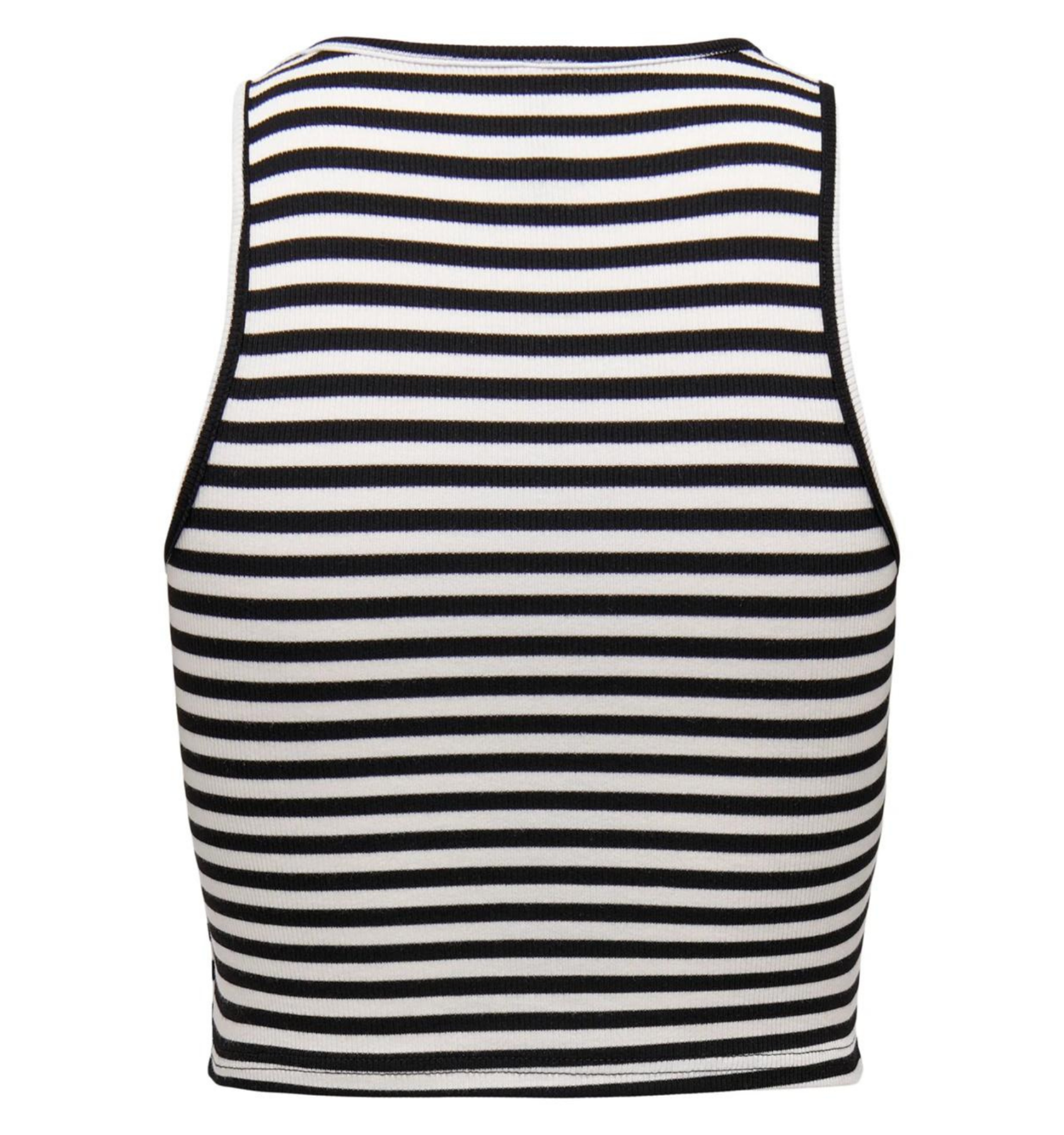 Crop Top "gldBELIA" gestreift in Black