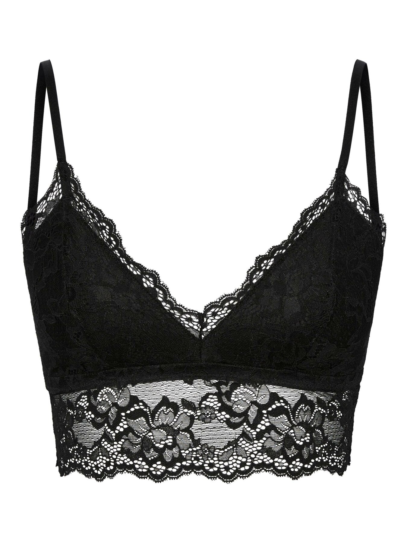 Bralette mit Spitze "gldLINA" in schwarz