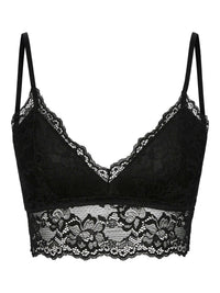 Bralette mit Spitze "gldLINA" in schwarz