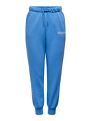 Jogginghose "gldCOOPER" mit Statement-Print in blau