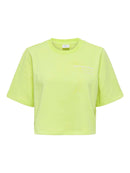 Cropped T-Shirt "gldSASJA" Sunny Lime