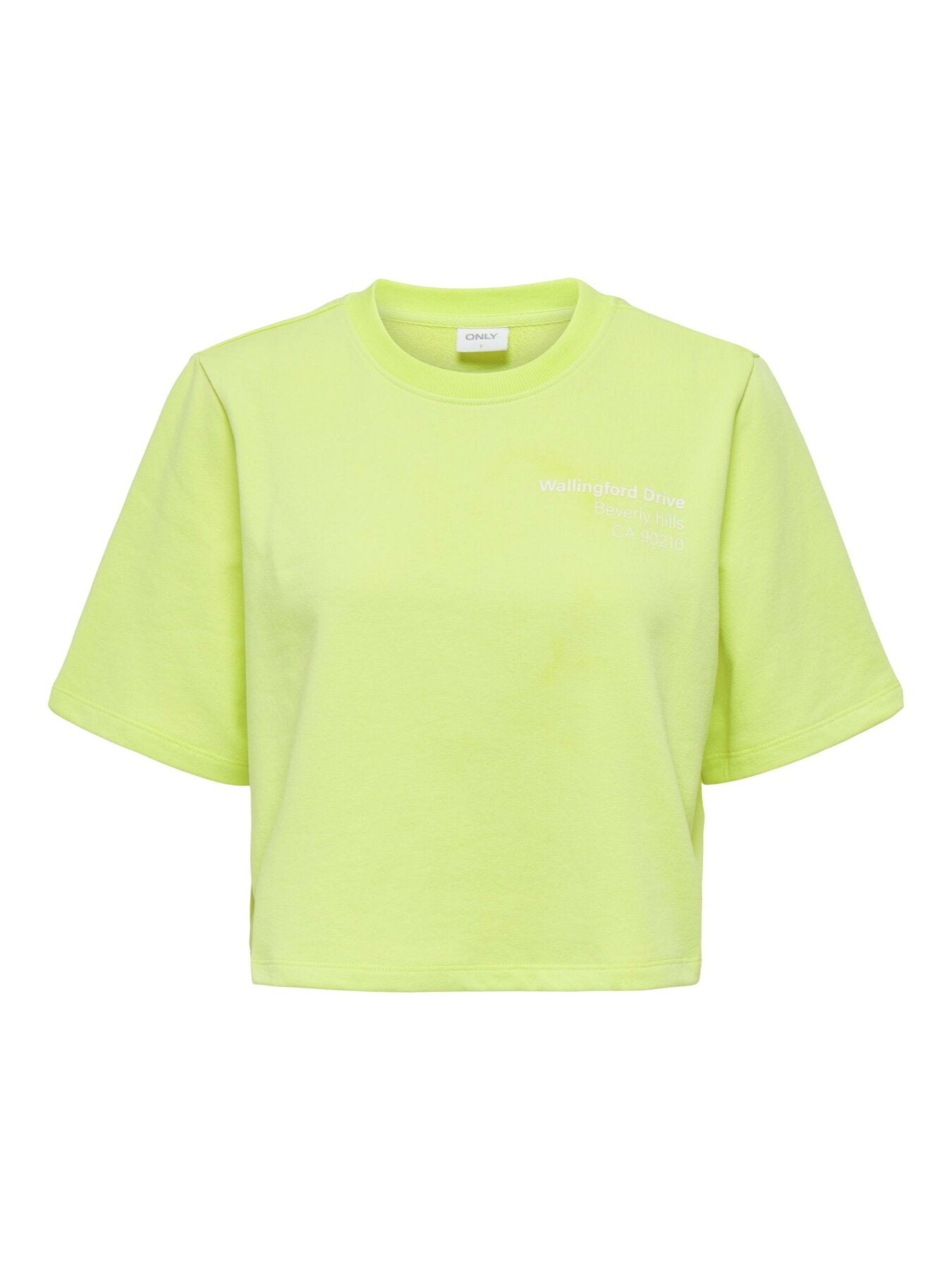 Cropped T-Shirt "gldSASJA" Sunny Lime