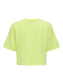 Cropped T-Shirt "gldSASJA" Sunny Lime