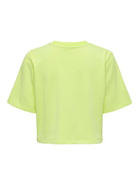 Cropped T-Shirt "gldSASJA" Sunny Lime
