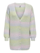 Lange gestreifte Strickjacke "gldSOUL"