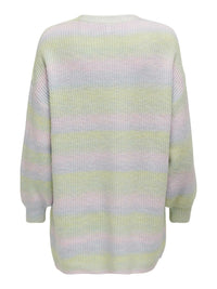 Lange gestreifte Strickjacke "gldSOUL"