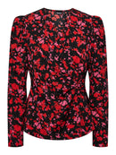 Langärmeliges Top "gldFALINE" mit Blumenprint