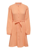 Minikleid mit Gürtel "gldTHYRA" in Apricot