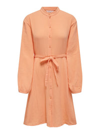 Minikleid mit Gürtel "gldTHYRA" in Apricot