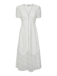 Langes Kleid "gldYARA" in weiß