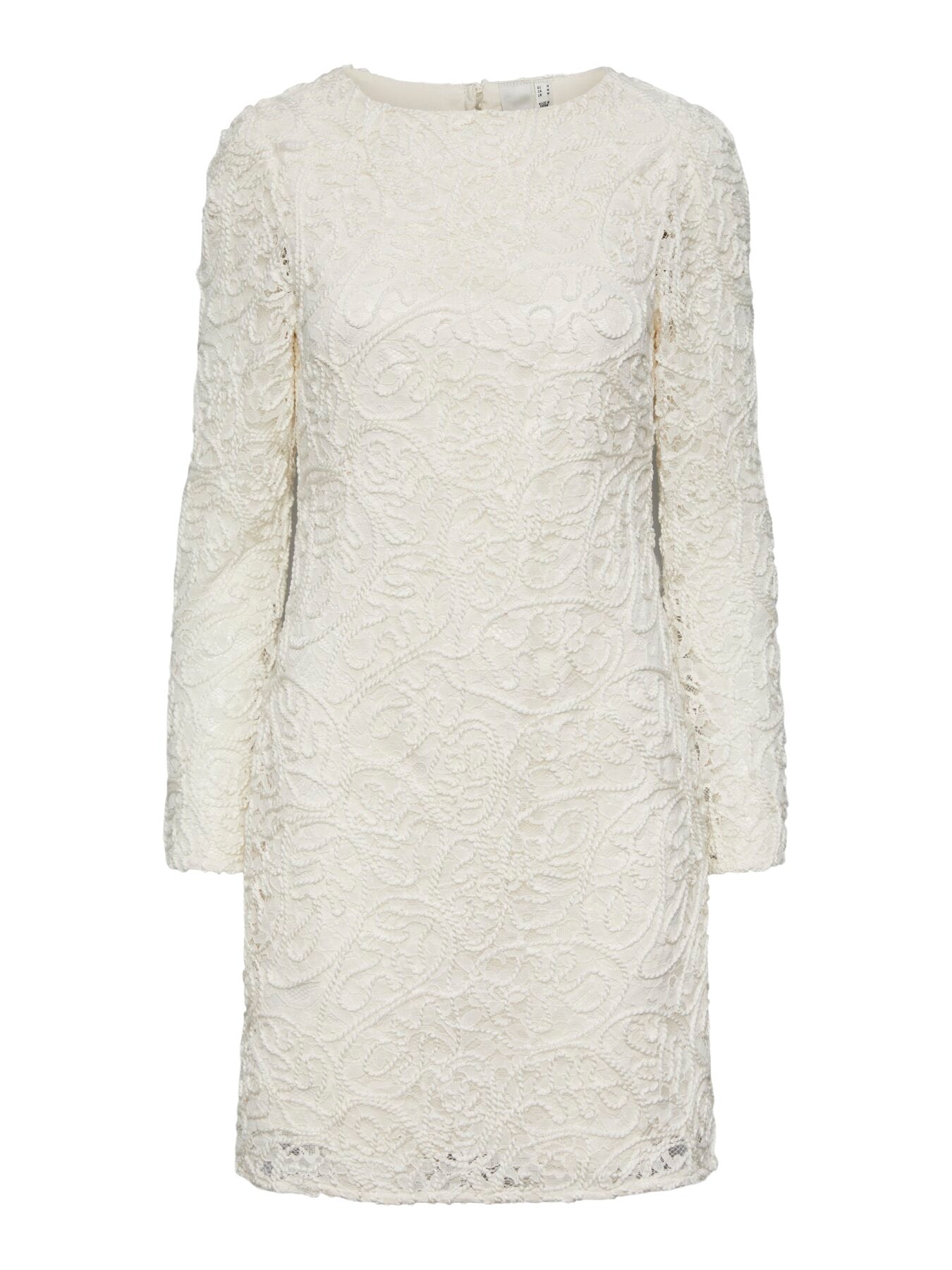 Weißes Kleid "gldLEONOR" mit 3D-Details