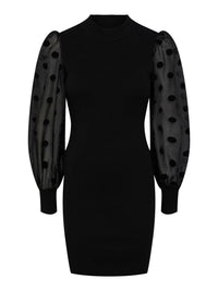 Kurzes Kleid "gldDOTME" in schwarz