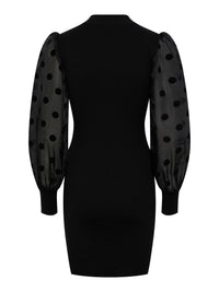 Kurzes Kleid "gldDOTME" in schwarz
