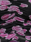 Bandeau Top "gldPARIS" mit Blumenprint