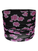 Bandeau Top "gldPARIS" mit Blumenprint