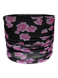 Bandeau Top "gldPARIS" mit Blumenprint