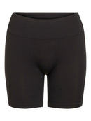 Mini Shorts "gldSEAM" in schwarz