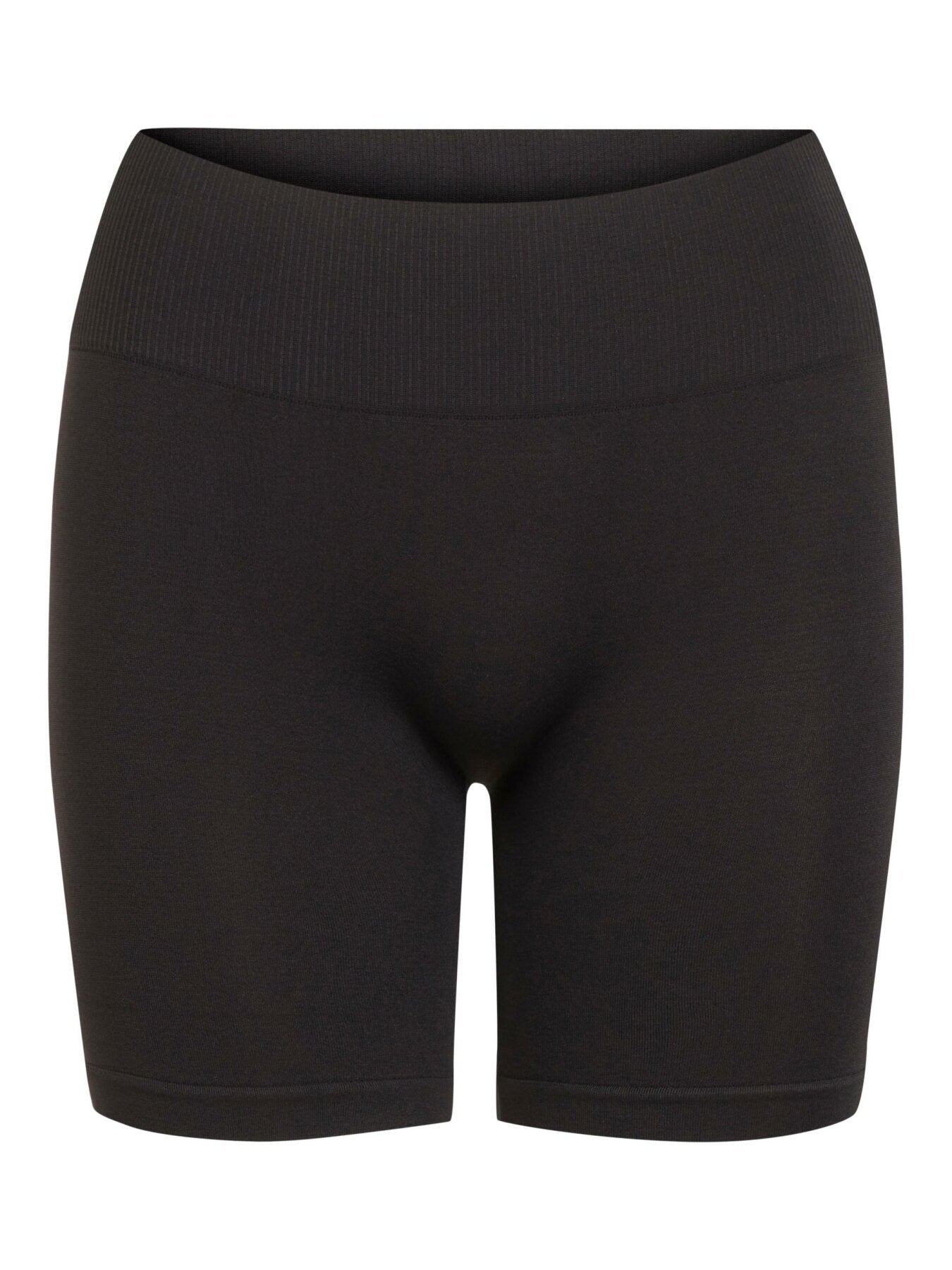 Mini Shorts "gldSEAM" in schwarz