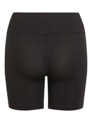 Mini Shorts "gldSEAM" in schwarz
