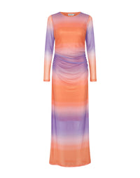 Maxi Dress "gldISTA" in lila/orange
