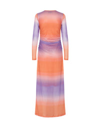 Maxi Dress "gldISTA" in lila/orange