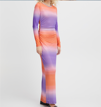 Maxi Dress "gldISTA" in lila/orange