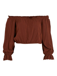 Schulterfreies Crop-Top "gldSUNNY"