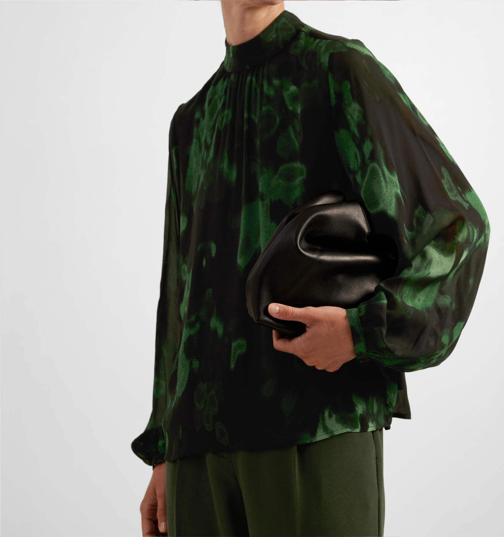 Bluse "gldLULA" in schwarz/grün