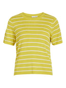 T-Shirt "gldFULINA" in gelb/weiß