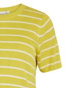 T-Shirt "gldFULINA" in gelb/weiß