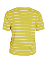T-Shirt "gldFULINA" in gelb/weiß