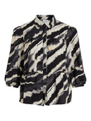 Bluse "gldDOGMAESA" in grau/schwarz