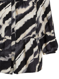Bluse "gldDOGMAESA" in grau/schwarz